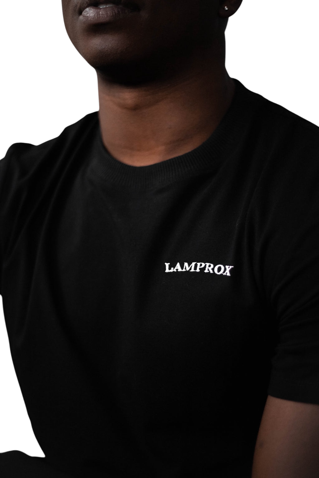Camiseta regular Negra
