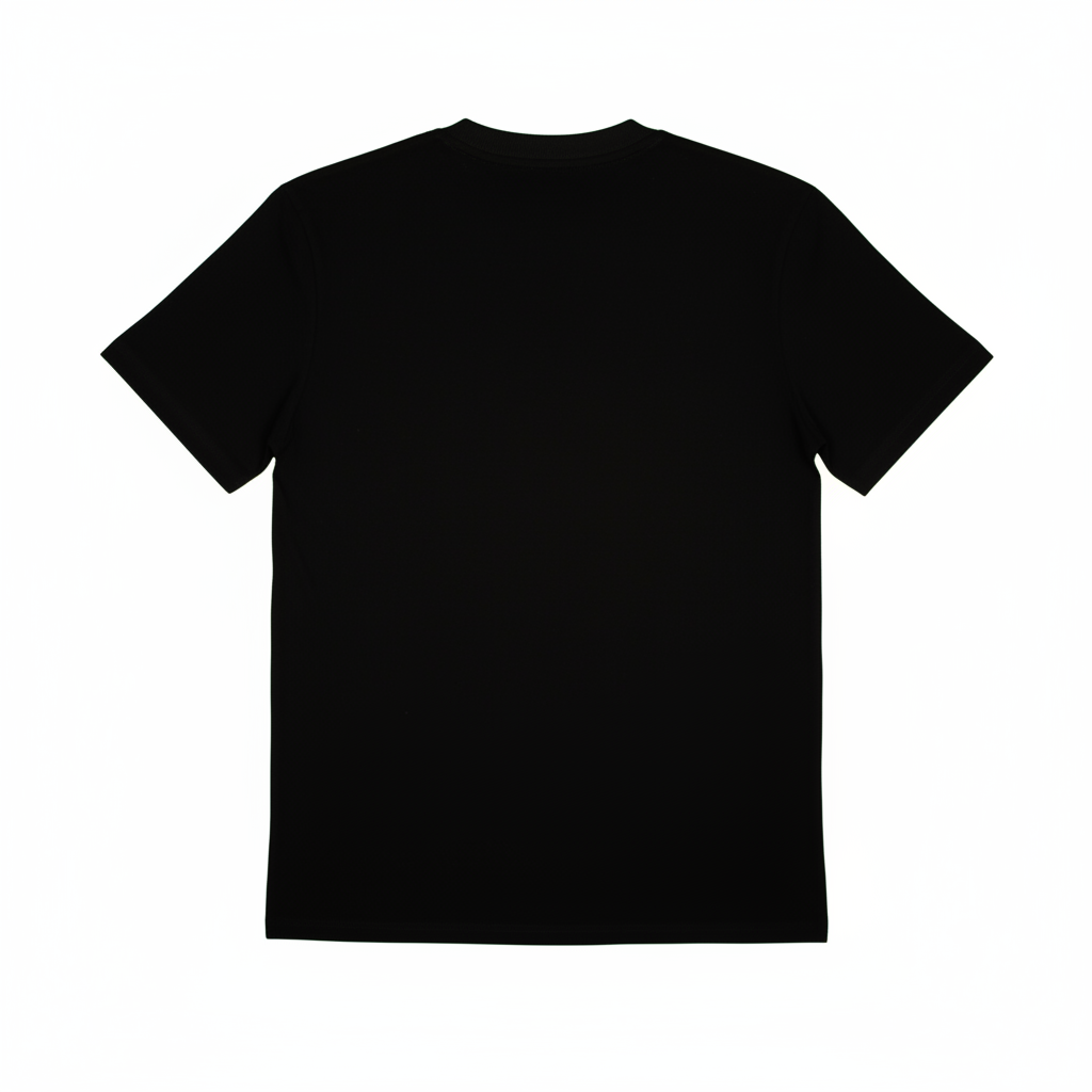 Camiseta regular Negra