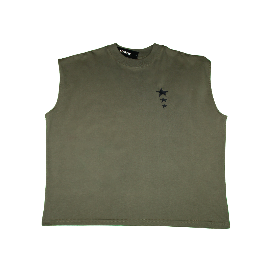 Camiseta over sin mangas