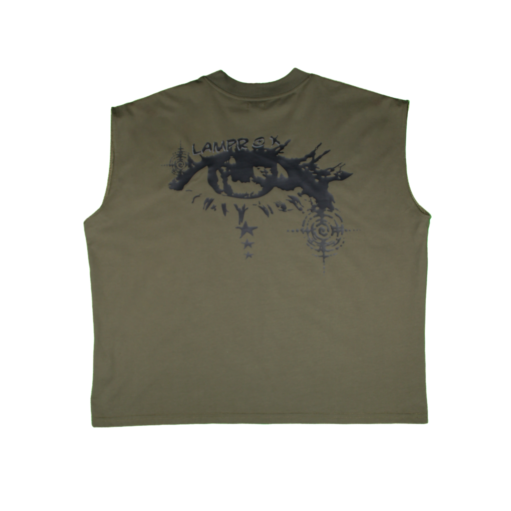 Camiseta over sin mangas