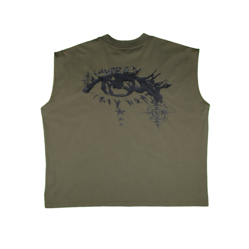 Camiseta over sin mangas